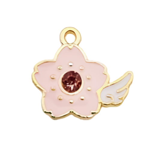 Winged Blossom Charm
