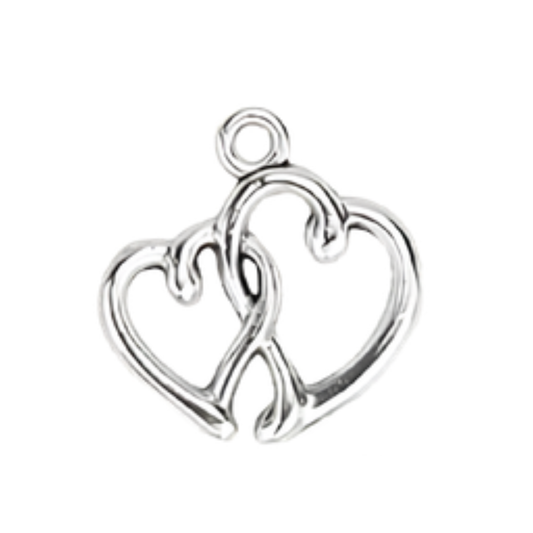 Double Heart Charm