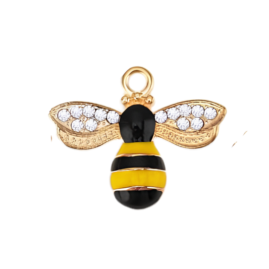 Rhinestone Bee Charm